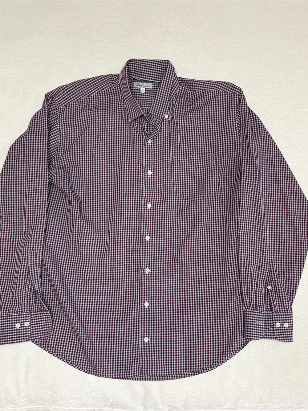 Peter Miller Checker Print Button Down Shirt